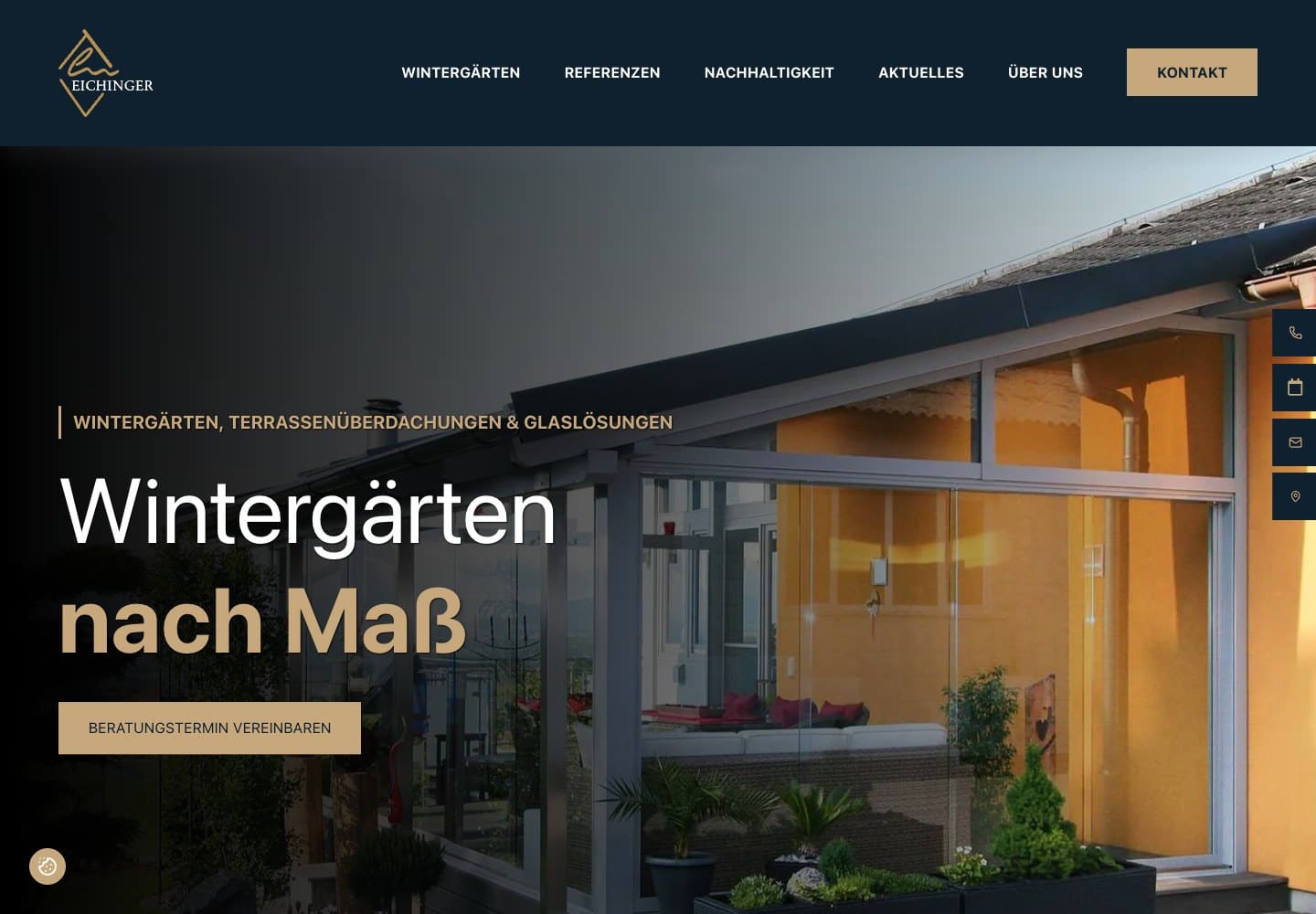 Eichinger Wintergarten: Website-Projekt entdecken