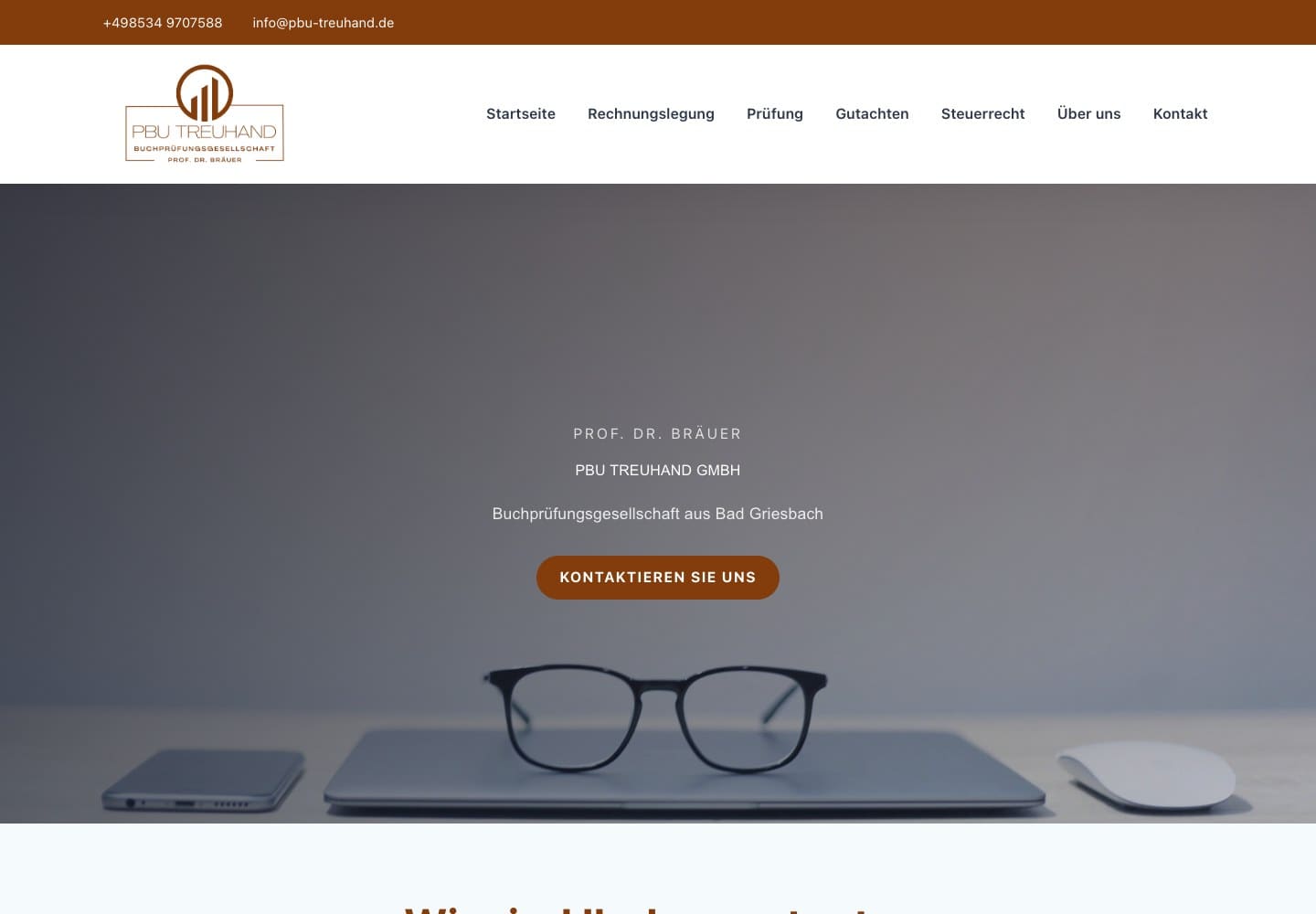 PBU Treuhand: Website-Projekt entdecken
