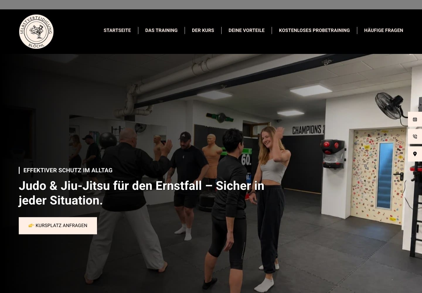Selbstverteidigung Pocking: Website-Projekt entdecken